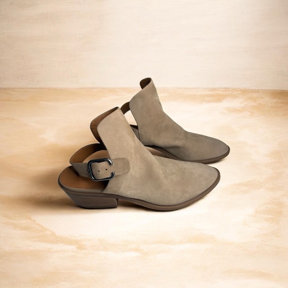 Lucky Brand Shoes - Lucky Brand Taupe Ankle Boots with Strap